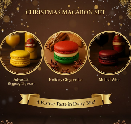 Zestaw makaroników świątecznych Glaze (6 szt.)